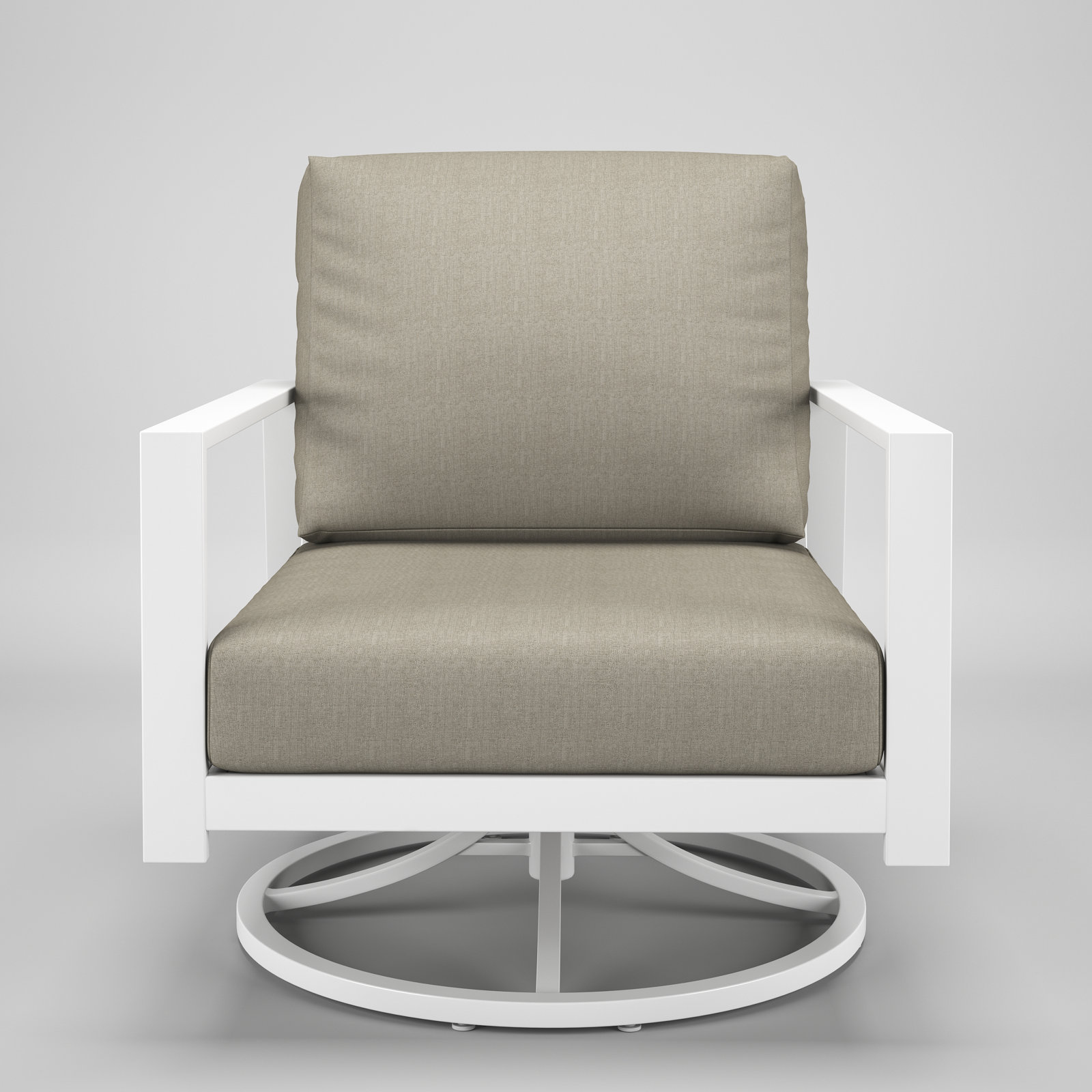 Townsend Sunbrella® Swivel Patio Lounge Chair, Spectrum Dove