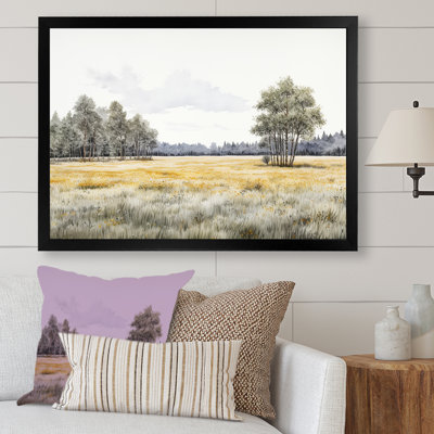 «Meadow Scenery Minimalisme II», reproduction sur toile