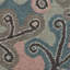 Machine Woven Green/Pink/Brown Rug-70522950