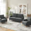  Transitional Modern Upholstered Loveseat with Square Arms – Plush 2-Seater Sofa, Perfect for Small Spaces-1247151976