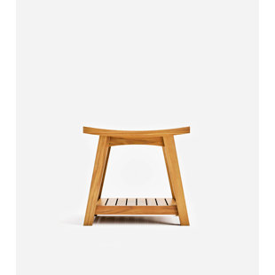 Banc de douche l 19" teck Ometepe