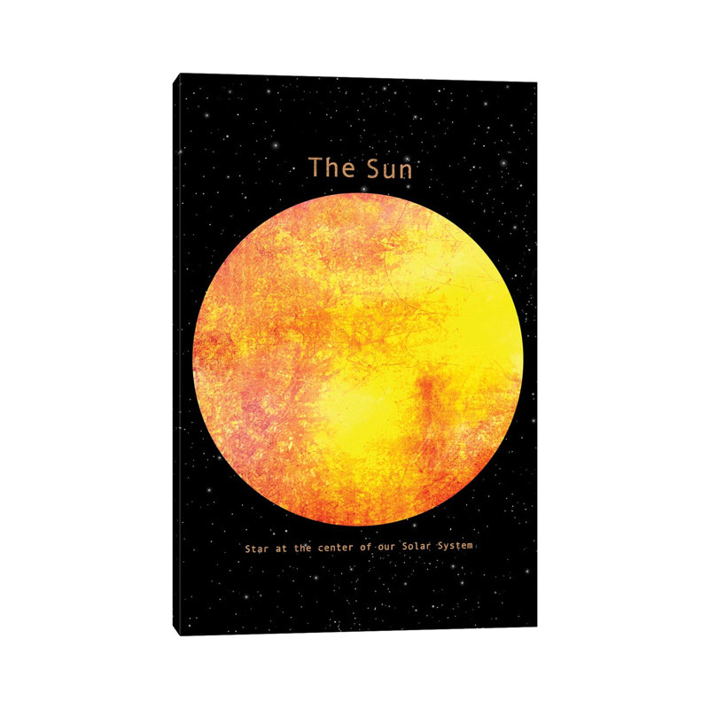 The Sun by Terry Fan - Wrapped Canvas Gallery-Wrapped Canvas Giclée, 30.48 cm H x 20.32 cm W