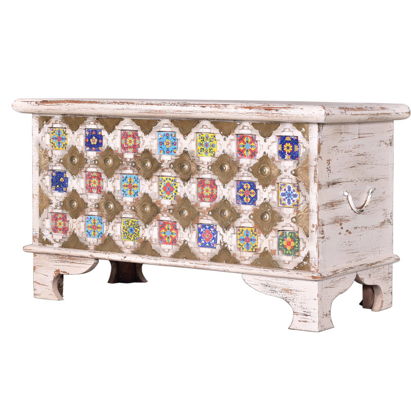 Daisie Solid Wood Accent Trunk