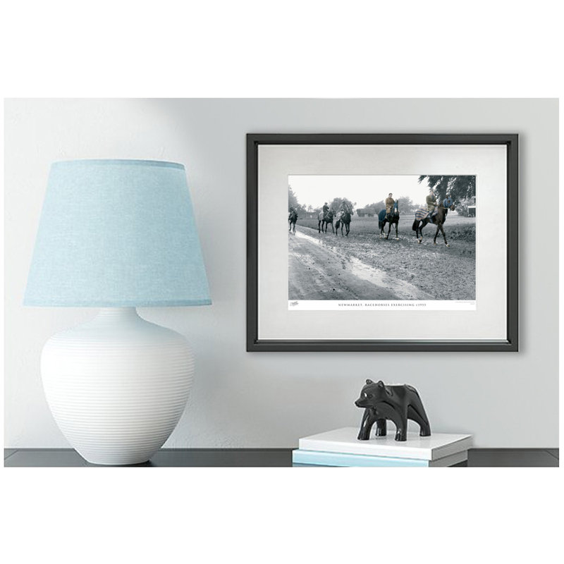 Newmarket, Racehorses Exercising C1955 by Francis Frith - Single Picture Frame Print, 45cm H x 60cm W x 2.3cm D