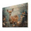 «Deer Graceful Fawn Collage III», reproduction sur bois sans cadre-920967990