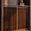 New Chinese Style Lattice Door Bookcase
