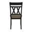 Ensemble de 2 chaises modernes au design moderne avec cadre en bois au fini noir antique-1196114152