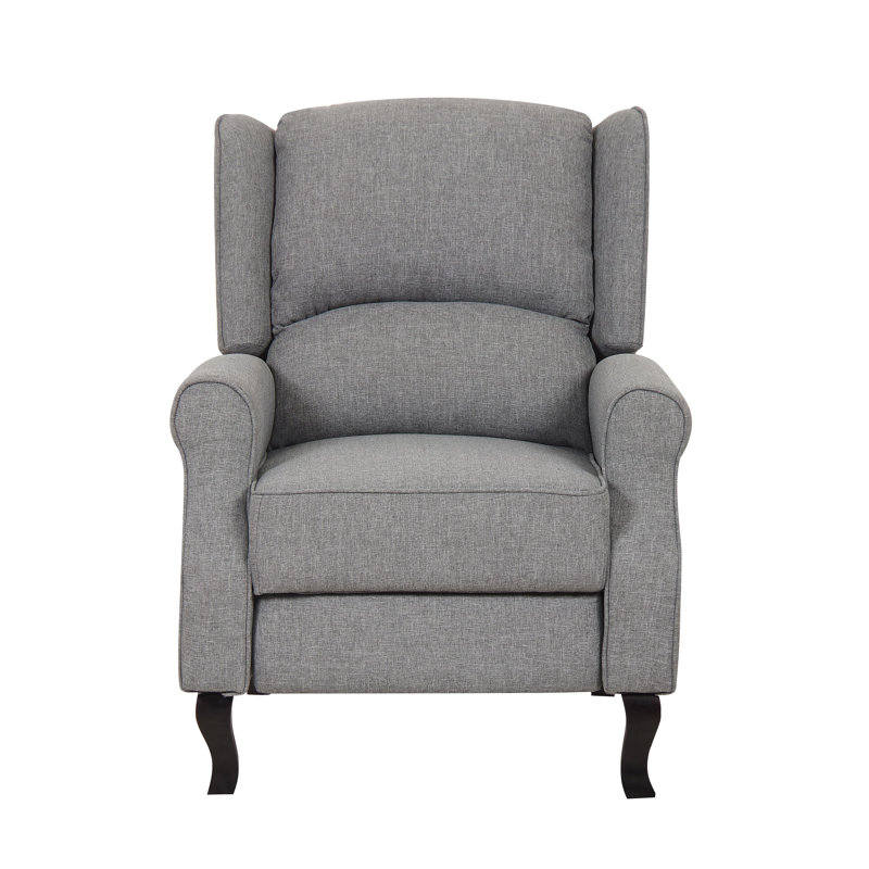Upholstered Recliner, Gray