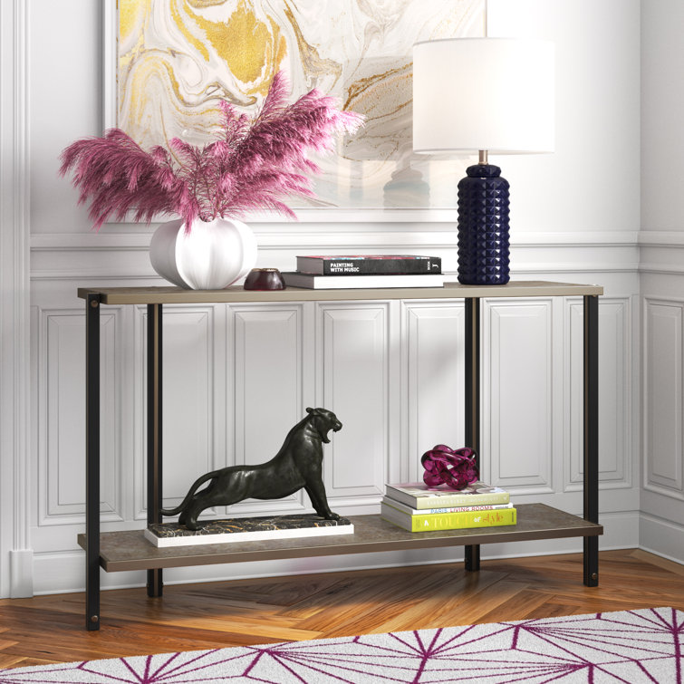 50.25'' Glass Top Console Table