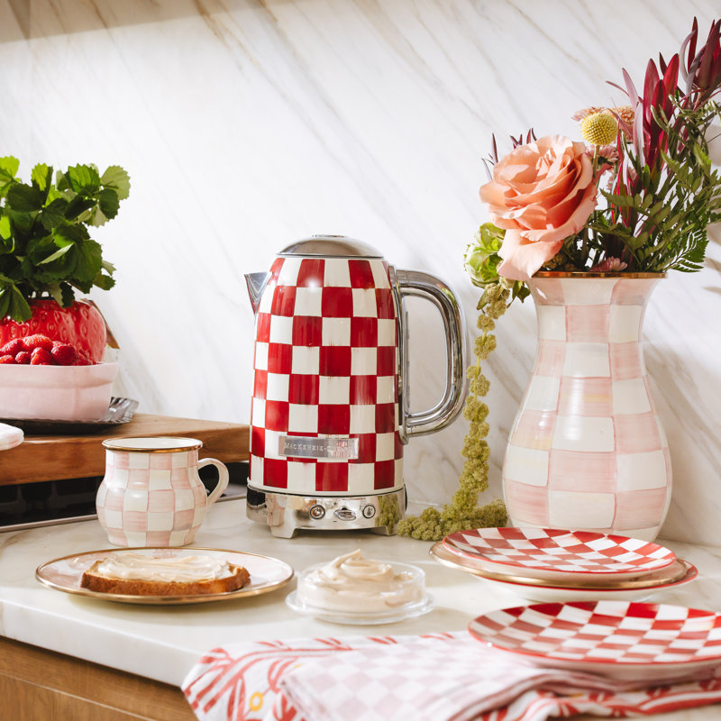 Check Electric Kettle, Cherry