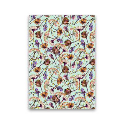 Dry Blue Flowers Collage - Print