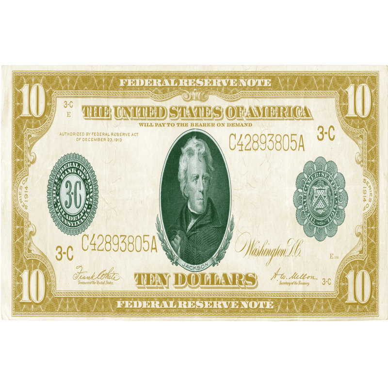 Modern Currency III by Vision Studio - No Frame Painting on Canvas, 20cm H x 30cm W