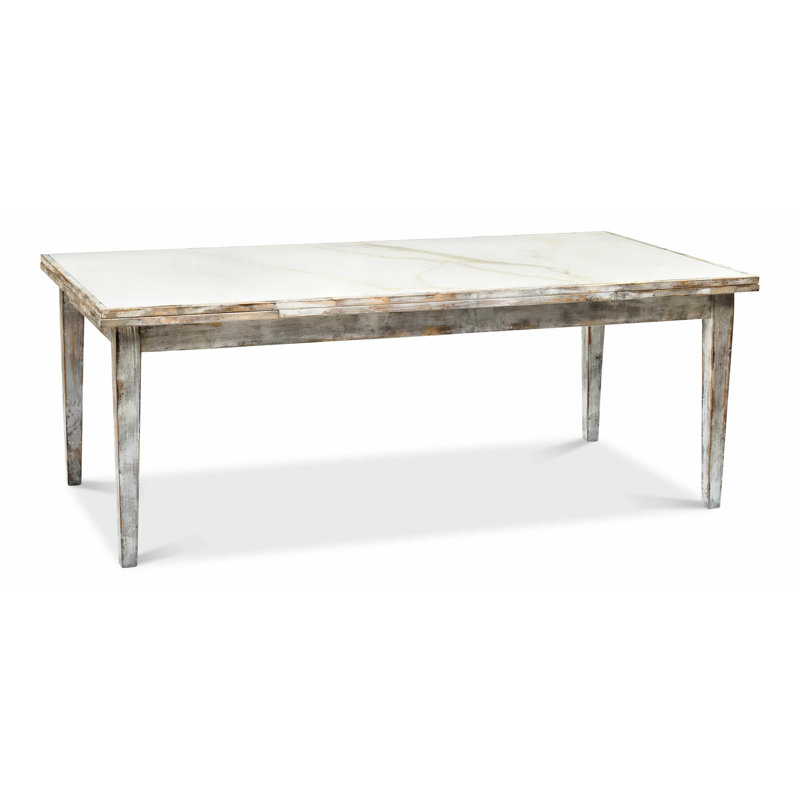 As Shown Extendable Beech Solid Wood Base Dining Table