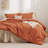 Bedsure Twin Comforter Set - 5 Pieces Burnt Orange Twin Bedding Set for All Seasons, Boho Contrasting Design Bed in a Bag with Comforter, Sheets, Pillowcase & Sham-105522626-105522624