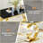 70.08" Rectangular Dining Table Set Of 7, Tempered Glass Top With Double-G Base, 6 Upholstered Velvet Dining Chairs With Nailhead Trim-1385874938-1386144959-1386144952