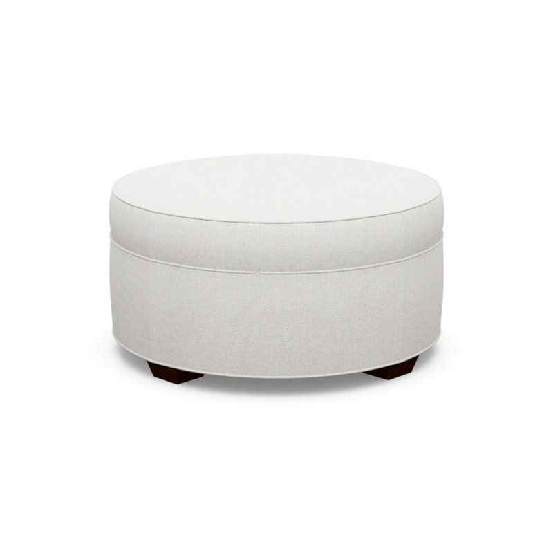 Round Ottoman, Walnut, 3906-73