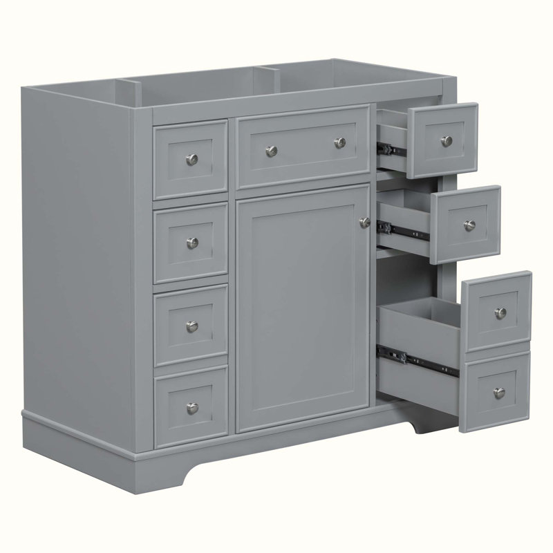 35,6 base de meuble-lavabo simple seulement, Gris