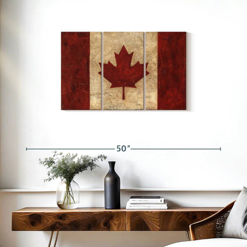Drapeau canadien rétro Borges, H 20 po x l 33 po