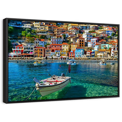 Plage "Impression sur toile Meniera Beach Town"