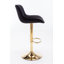 Tabouret de bar chromé à hauteur réglable avec repose-pieds et base pivotants chromés, ensemble de 2-1214953937