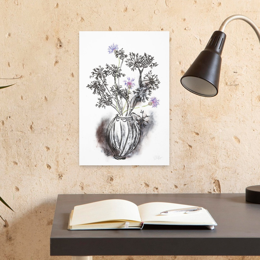 Contemporary Art Colorful Contemporary Delicate Rose Flower Nature Wall Art