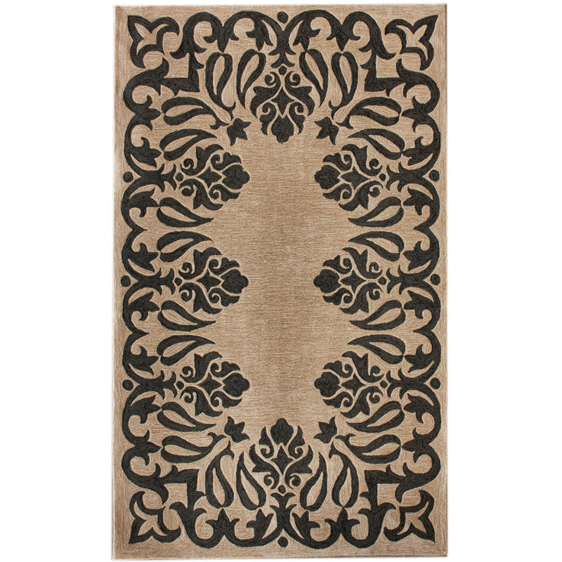 Tapis beige Marrakec Steccia, Rectangle 5 pi x 8 pi