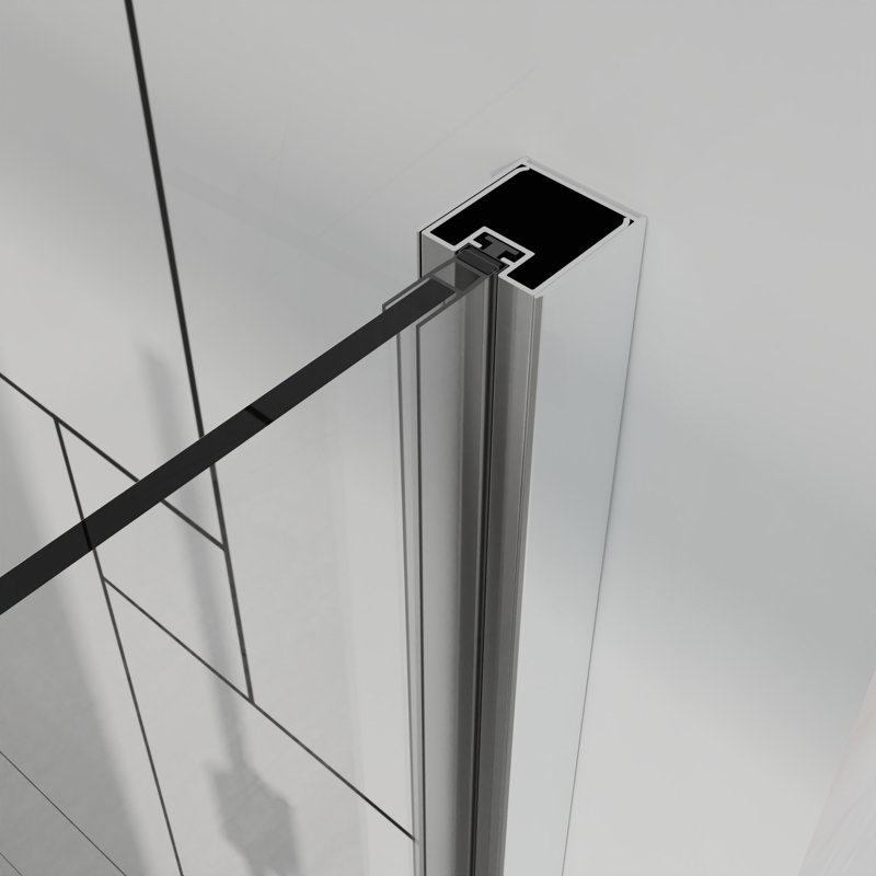 Pivot Shower Doors, 30" W X 72" H Frameless Bi-Fold Swing Shower Door,1/4" (6Mm) Clear Tempered Glass, Chrome Finish Hardware, Reversible Installation