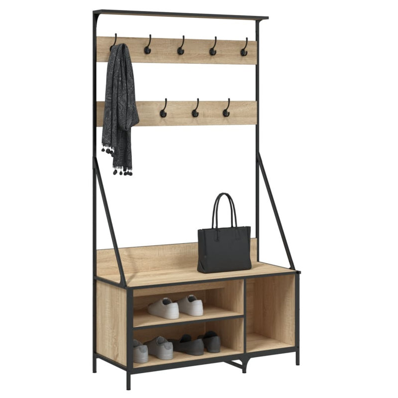 Elsmoriet 100cm Clothing Rack, Sonoma Oak