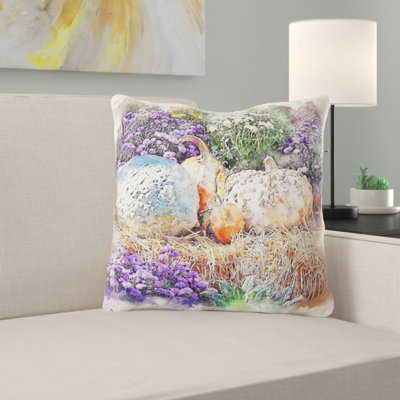  Pumpkins Throw Pillow