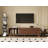 Media Console Table for TVs up to 80'', Entertainment Center with 5 Solid Wood Legs