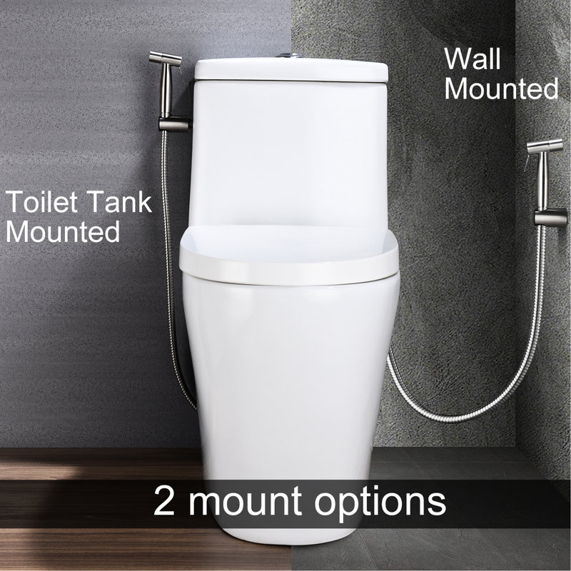 Toilet Handheld Bidet - Hygienic Butt Cleansing Quality Customize Spray Rust And Corrosion Trait Silver Metal Seal Sanitizing Control Power Rust Corrosion Character