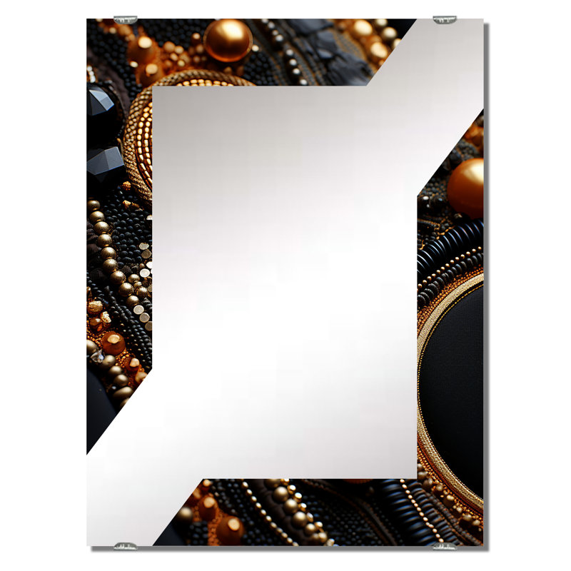 Miroir mural Fulmer - Geode Stone MIR136125, 32 po x 24 po