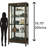 Quinn 78.75'' H x 35.75'' W Solid Wood Display Case