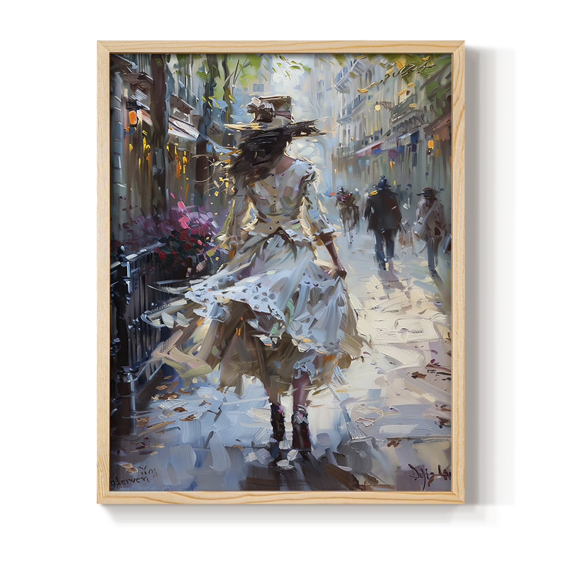Série encadrée WOMEN DCxxix - bois massif, H 11 po x l 9 po, Naturel