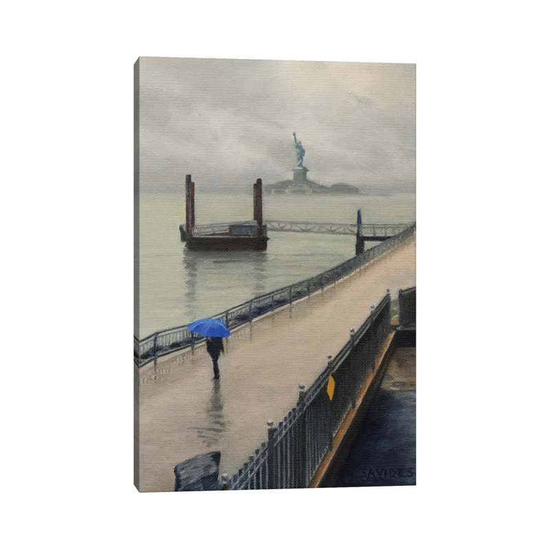Red Hook - In The Rain by Nick Savides - Wrapped Canvas Painting, 66.04 cm H x 45.72 cm W