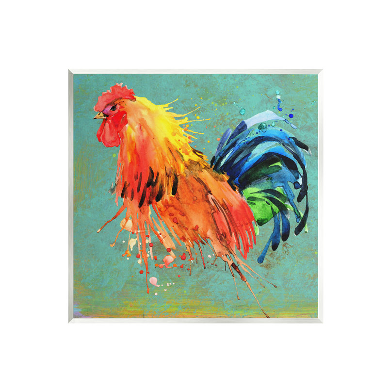 Urban Abstract Rooster Splash - Painting