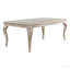 Table de salle à manger moderne et glamour 1pc avec rallonges séparées