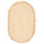 Tapis rond en coton tissé à plat à la main beige Holbeach-340089576