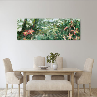Vibrant Tropical Orchids Delicate Serene Vibrant Orchid Forest Nature Wall Art