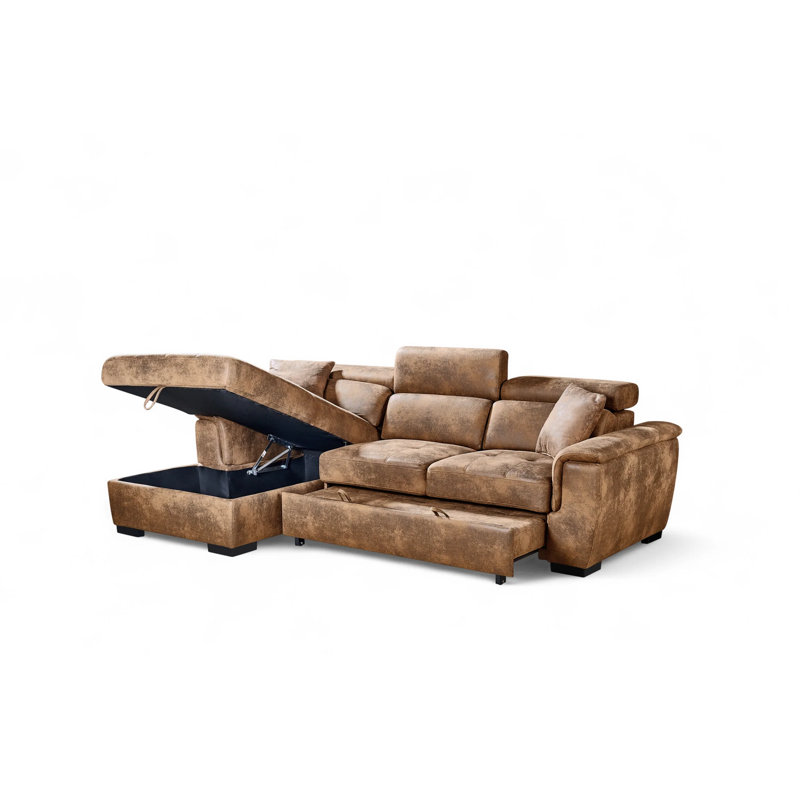 3 Seater Sofa Bed, Left Hand Facing