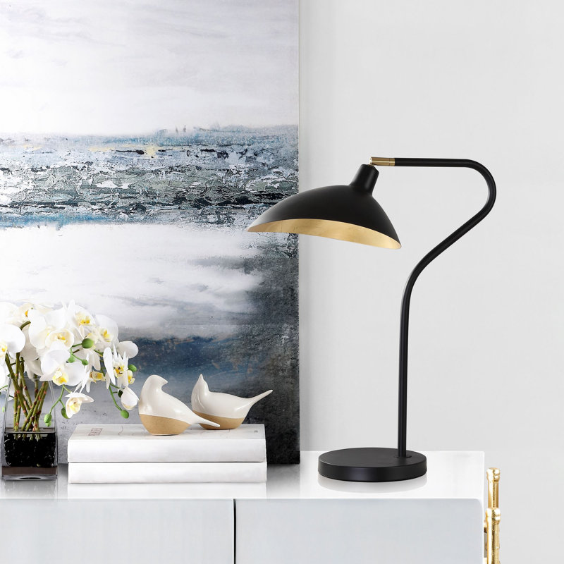 Lampe de table arquée 30 po Girard, Noir