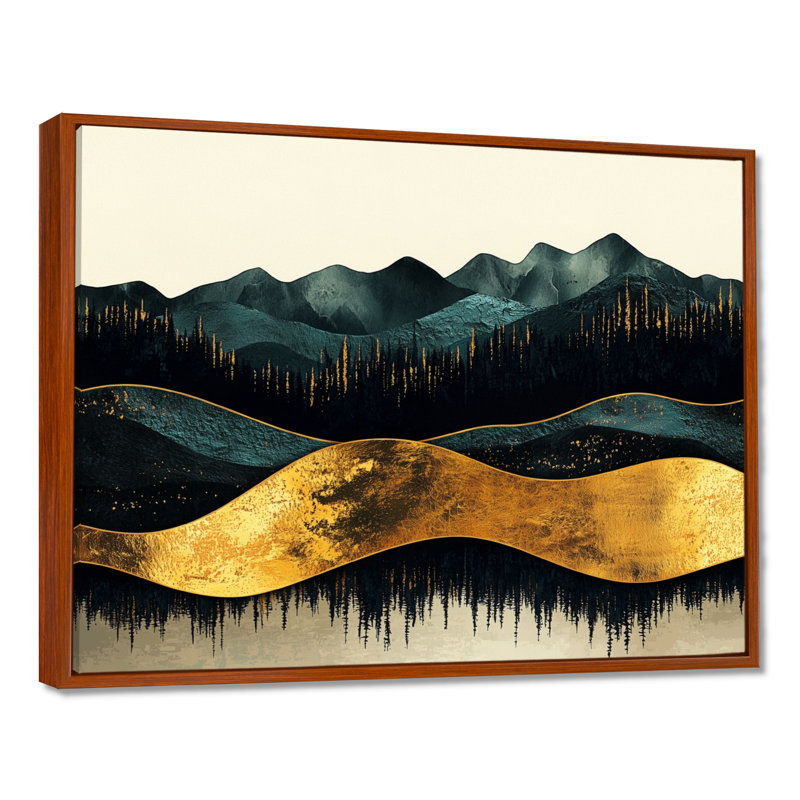 Rathbone - Landscapes Wall Art, Brun, Impression encadrée flottante, H 24 po x l 32 po