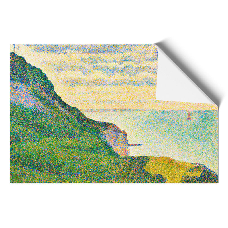 Seascape At Port-En-Bessin by Georges Seurat - No Frame Painting, 21cm H x 30cm W x 0.1cm D