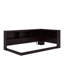 Lit de jour simple en bois avec ports USB et armoires de rangement-114335881