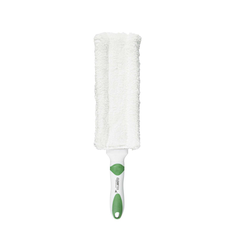 Ensemble de 10 outils de nettoyage anti-poussière antidérapants vert et blanc Duster