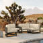 Avion 43" Wide Outdoor Curved Patio Sectional with Sunbrella Cushions-1277529348-1257844917