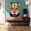 Tigre fort, impression d'art rétro-297224026