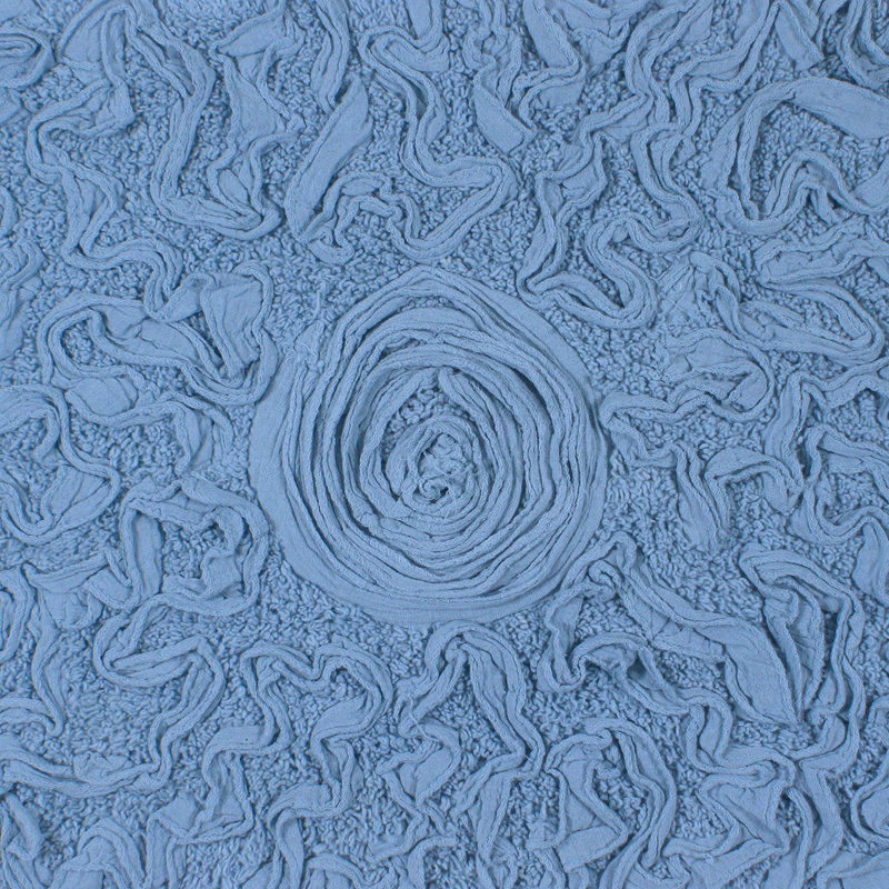 Alamanno 4 Piece Bath Rug Set, Sky Blue