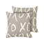 Saraiya Abstract Grey Square Cushion
