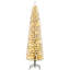 Christmas Tree,Pencil Artificial Tree with Prelit Branch Tips, Snow Flocked Slim Design, Warm White LED Lights & Foldable Stand, Easy Assembly for Home, Office, Apartment-651118365